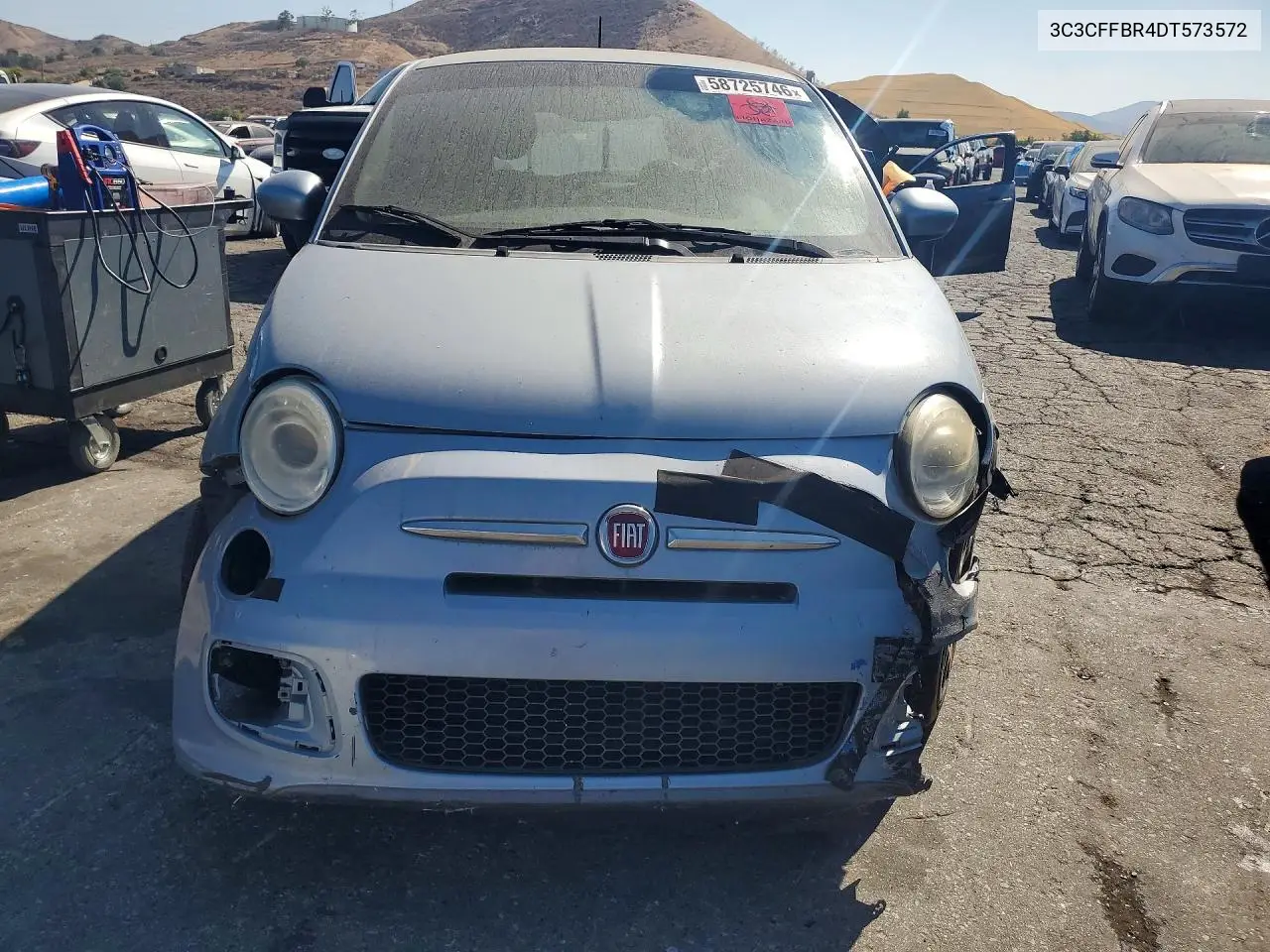 2013 Fiat 500 Sport VIN: 3C3CFFBR4DT573572 Lot: 58725746