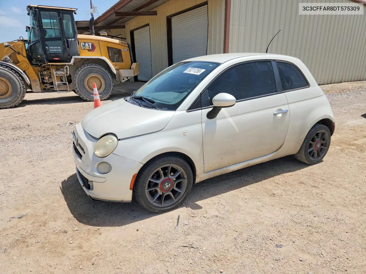 2013 Fiat 500 Pop VIN: 3C3CFFAR8DT575309 Lot: 59211266