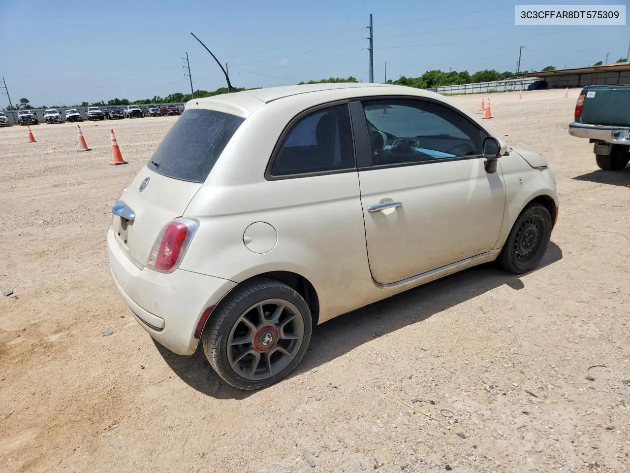 2013 Fiat 500 Pop VIN: 3C3CFFAR8DT575309 Lot: 59211266
