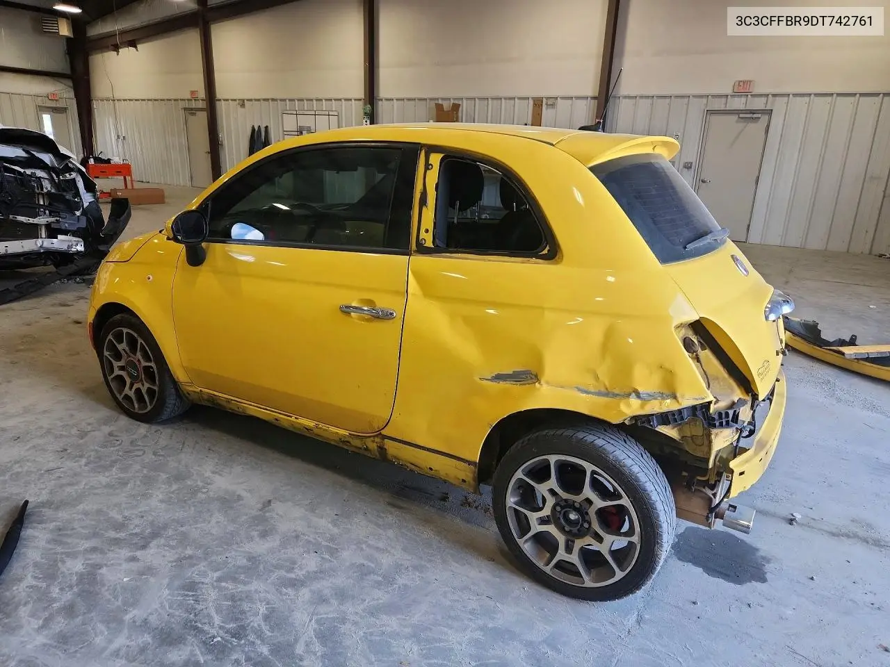 2013 Fiat 500 Sport VIN: 3C3CFFBR9DT742761 Lot: 59251216