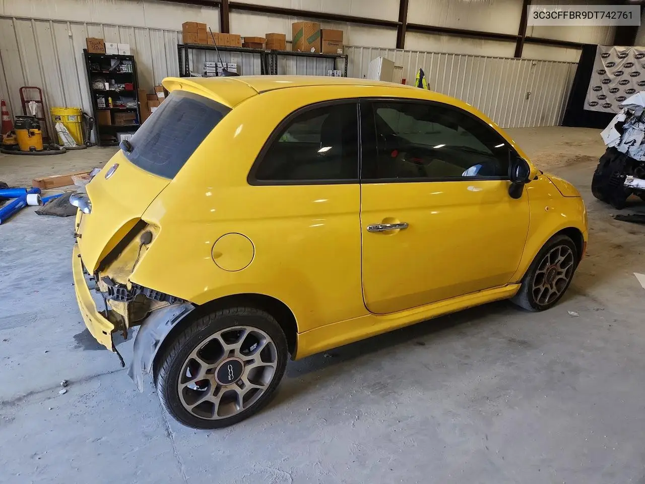 2013 Fiat 500 Sport VIN: 3C3CFFBR9DT742761 Lot: 59251216