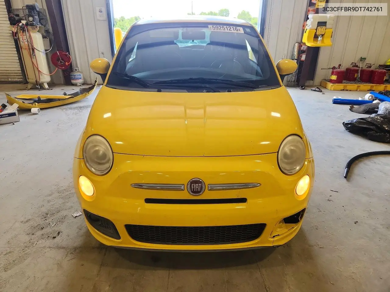 2013 Fiat 500 Sport VIN: 3C3CFFBR9DT742761 Lot: 59251216