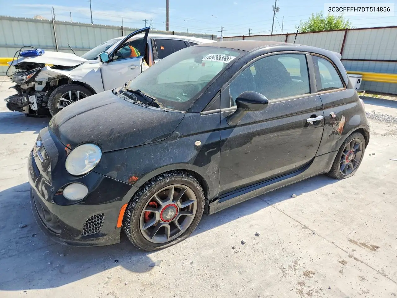 2013 Fiat 500 Abarth VIN: 3C3CFFFH7DT514856 Lot: 59285896