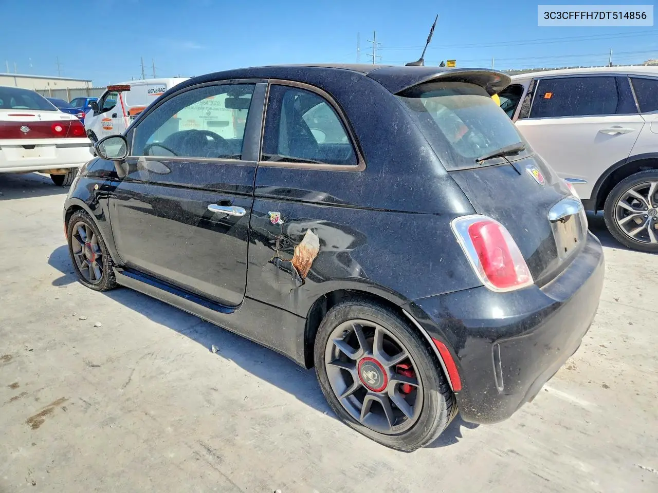 2013 Fiat 500 Abarth VIN: 3C3CFFFH7DT514856 Lot: 59285896