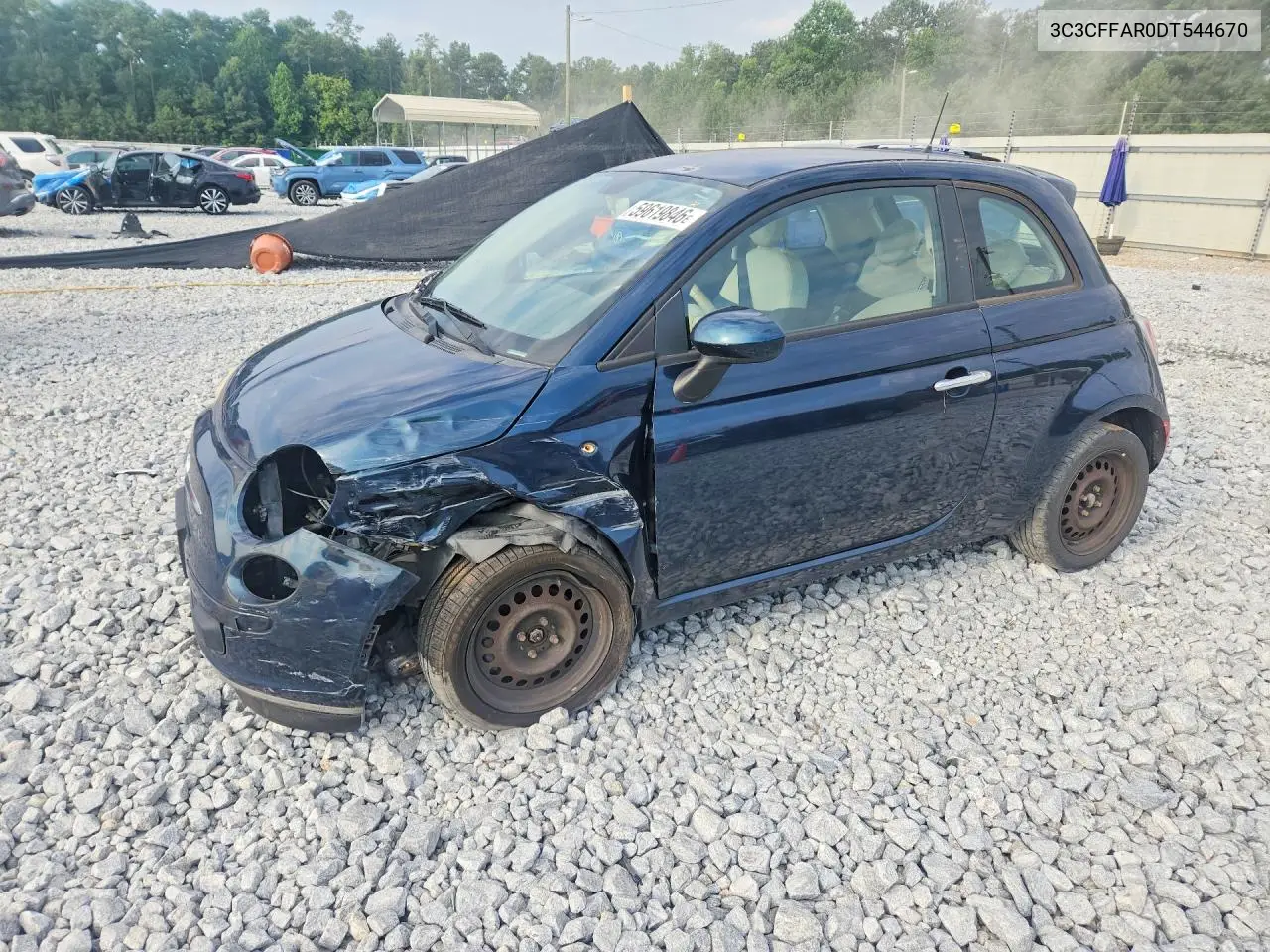 2013 Fiat 500 Pop VIN: 3C3CFFAR0DT544670 Lot: 59619846