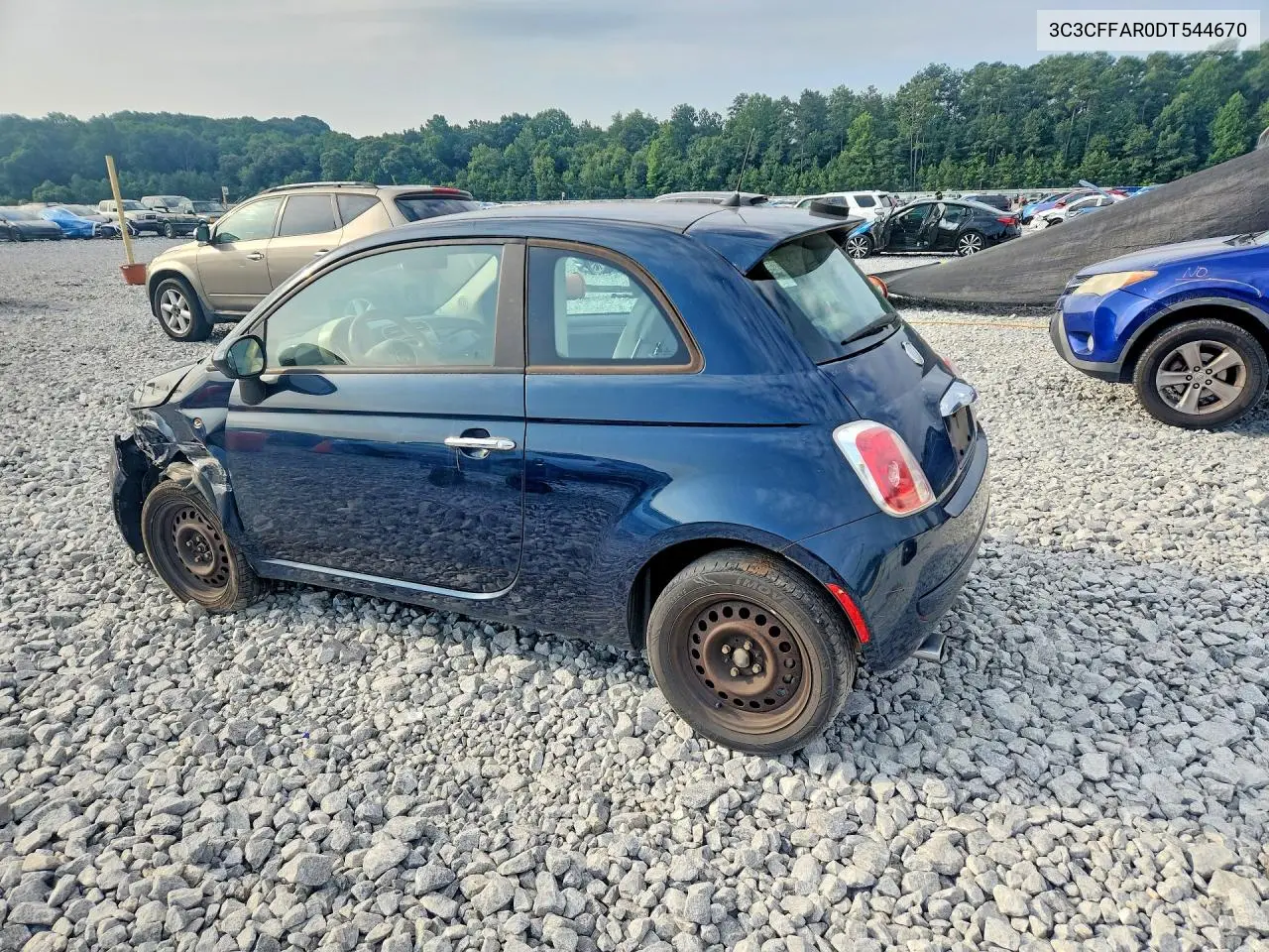 2013 Fiat 500 Pop VIN: 3C3CFFAR0DT544670 Lot: 59619846