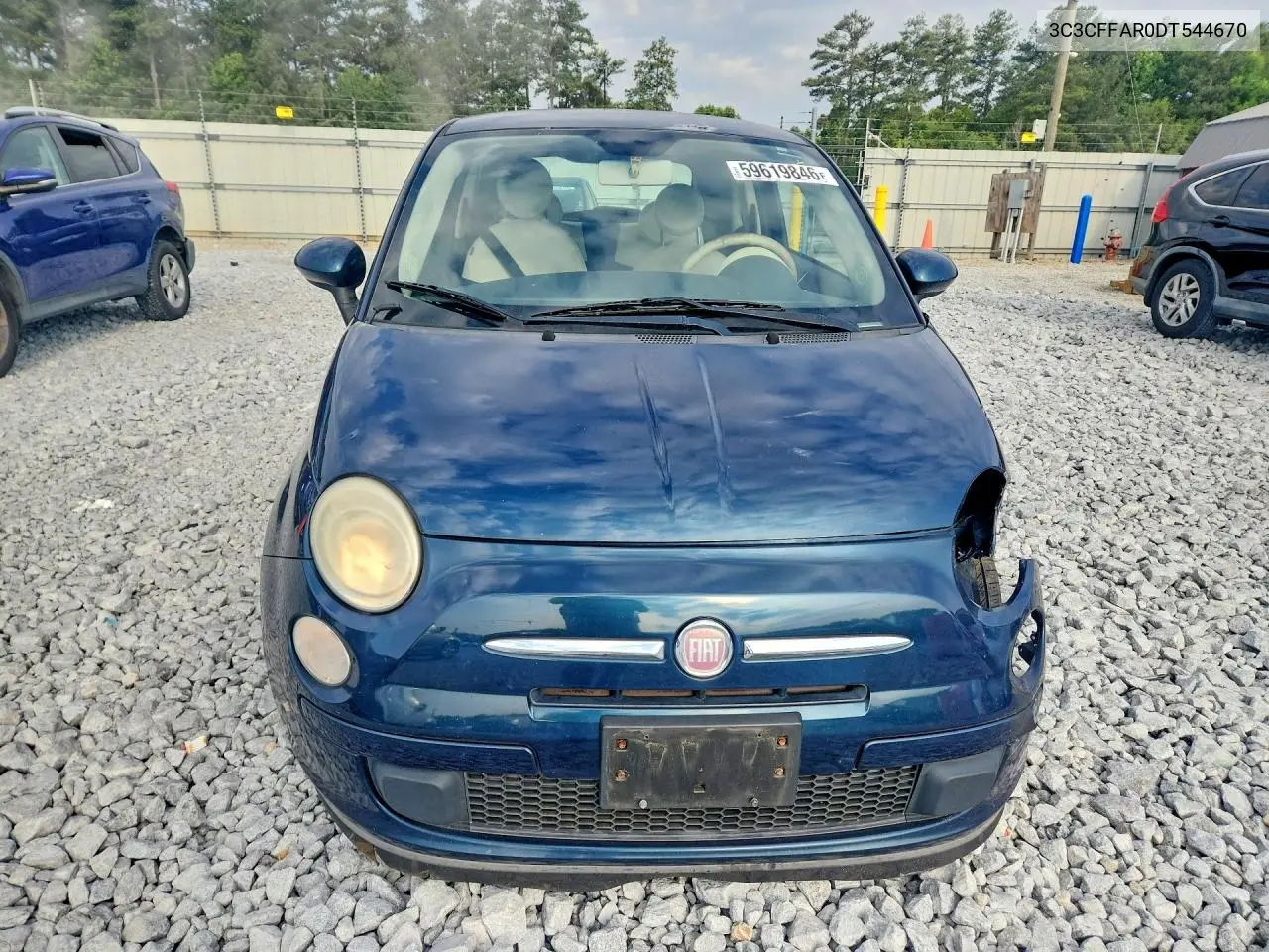 2013 Fiat 500 Pop VIN: 3C3CFFAR0DT544670 Lot: 59619846