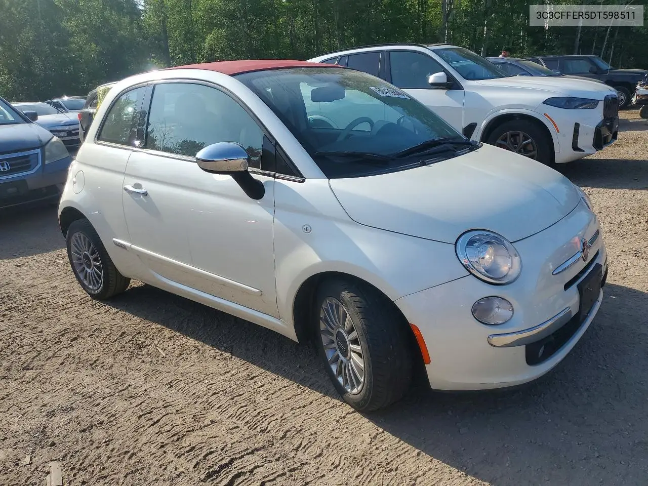 2013 Fiat 500 Lounge VIN: 3C3CFFER5DT598511 Lot: 60479846