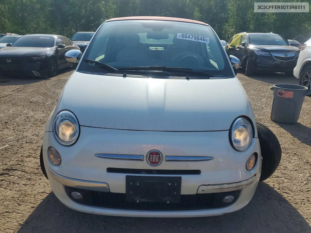 2013 Fiat 500 Lounge VIN: 3C3CFFER5DT598511 Lot: 60479846