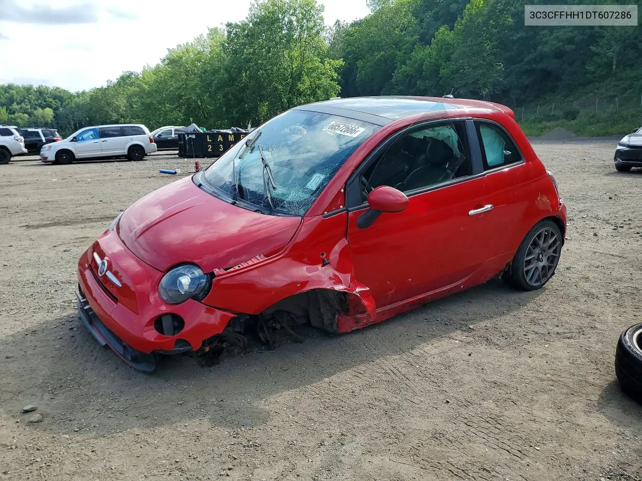 2013 Fiat 500 Sport VIN: 3C3CFFHH1DT607286 Lot: 60572666