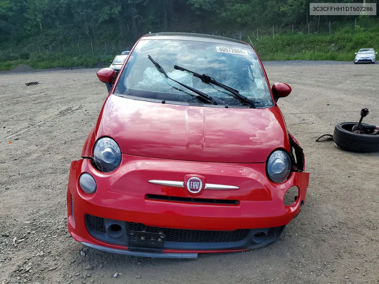 2013 Fiat 500 Sport VIN: 3C3CFFHH1DT607286 Lot: 60572666