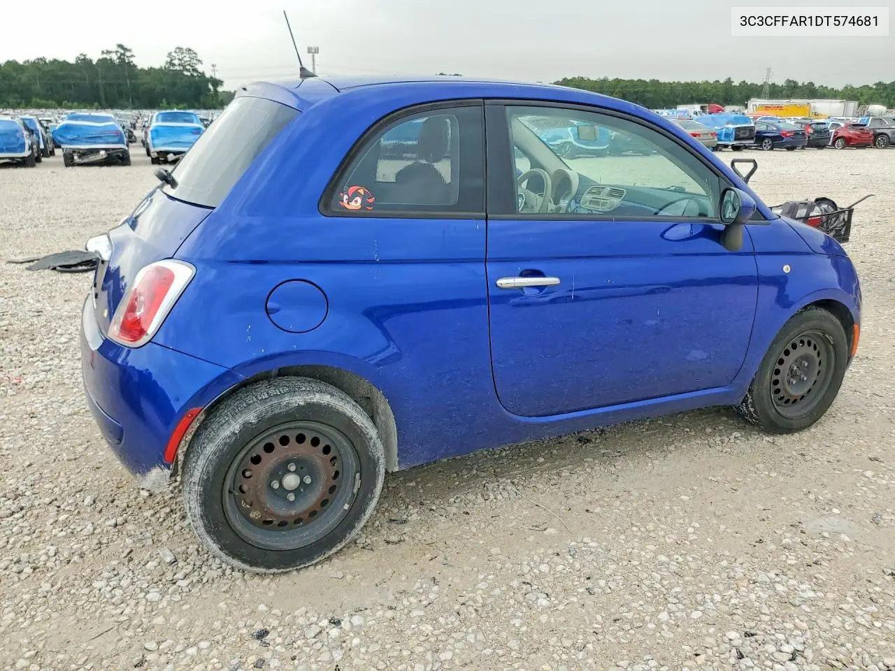 2013 Fiat 500 Pop VIN: 3C3CFFAR1DT574681 Lot: 60948676