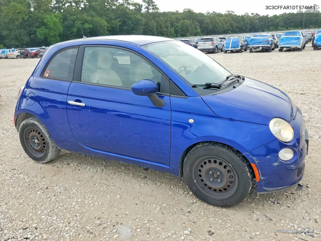 2013 Fiat 500 Pop VIN: 3C3CFFAR1DT574681 Lot: 60948676