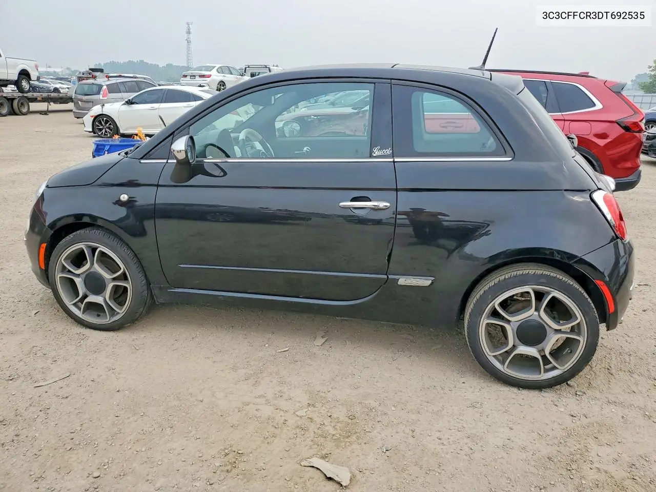 2013 Fiat 500 Lounge VIN: 3C3CFFCR3DT692535 Lot: 60969876