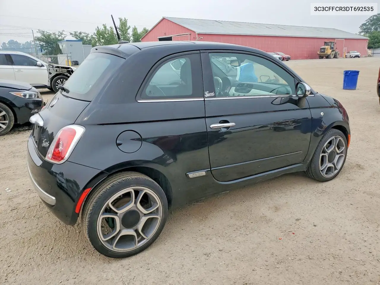 2013 Fiat 500 Lounge VIN: 3C3CFFCR3DT692535 Lot: 60969876