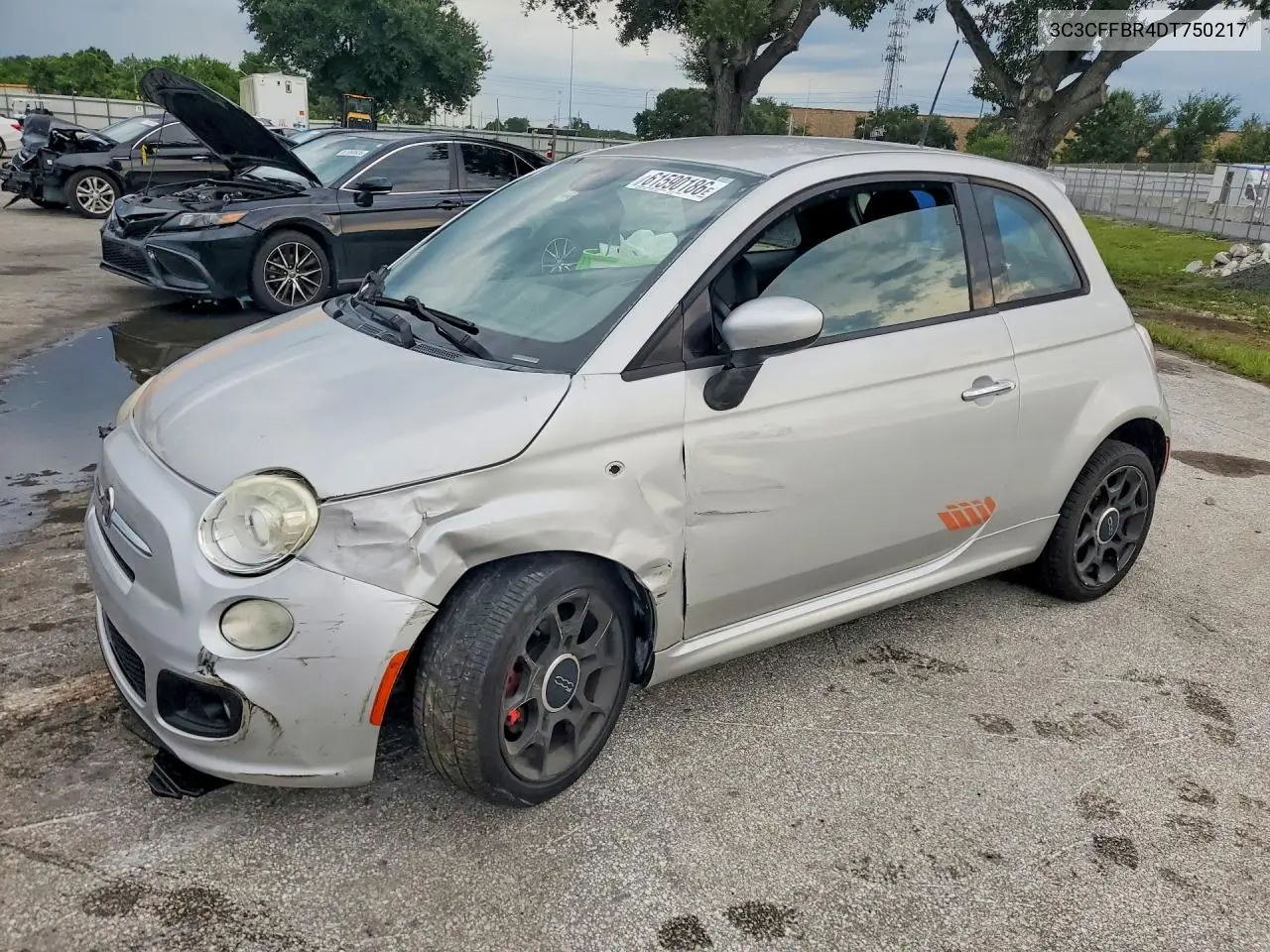 2013 Fiat 500 Sport VIN: 3C3CFFBR4DT750217 Lot: 61590186