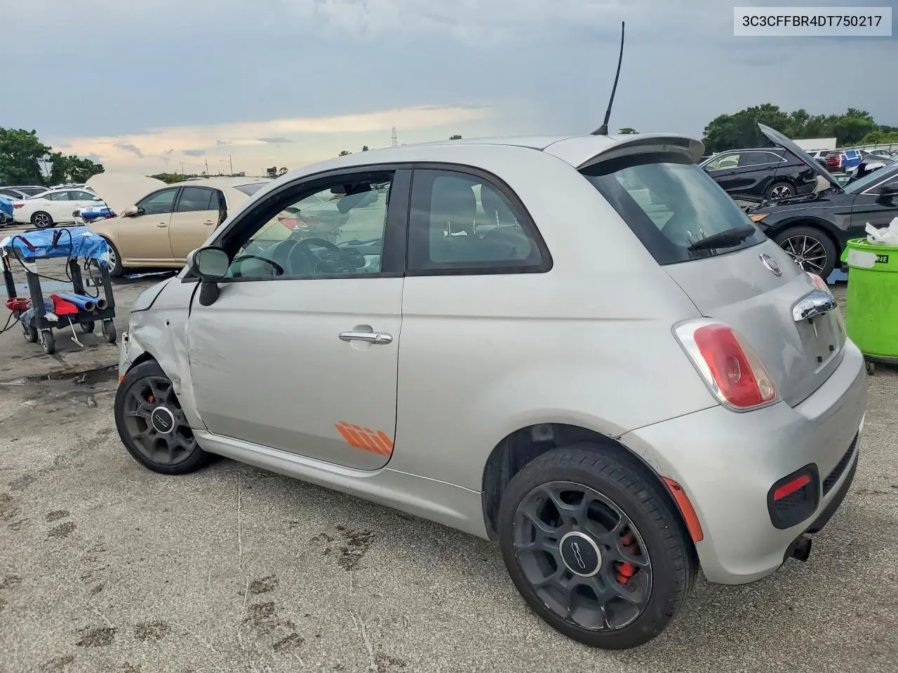 2013 Fiat 500 Sport VIN: 3C3CFFBR4DT750217 Lot: 61590186