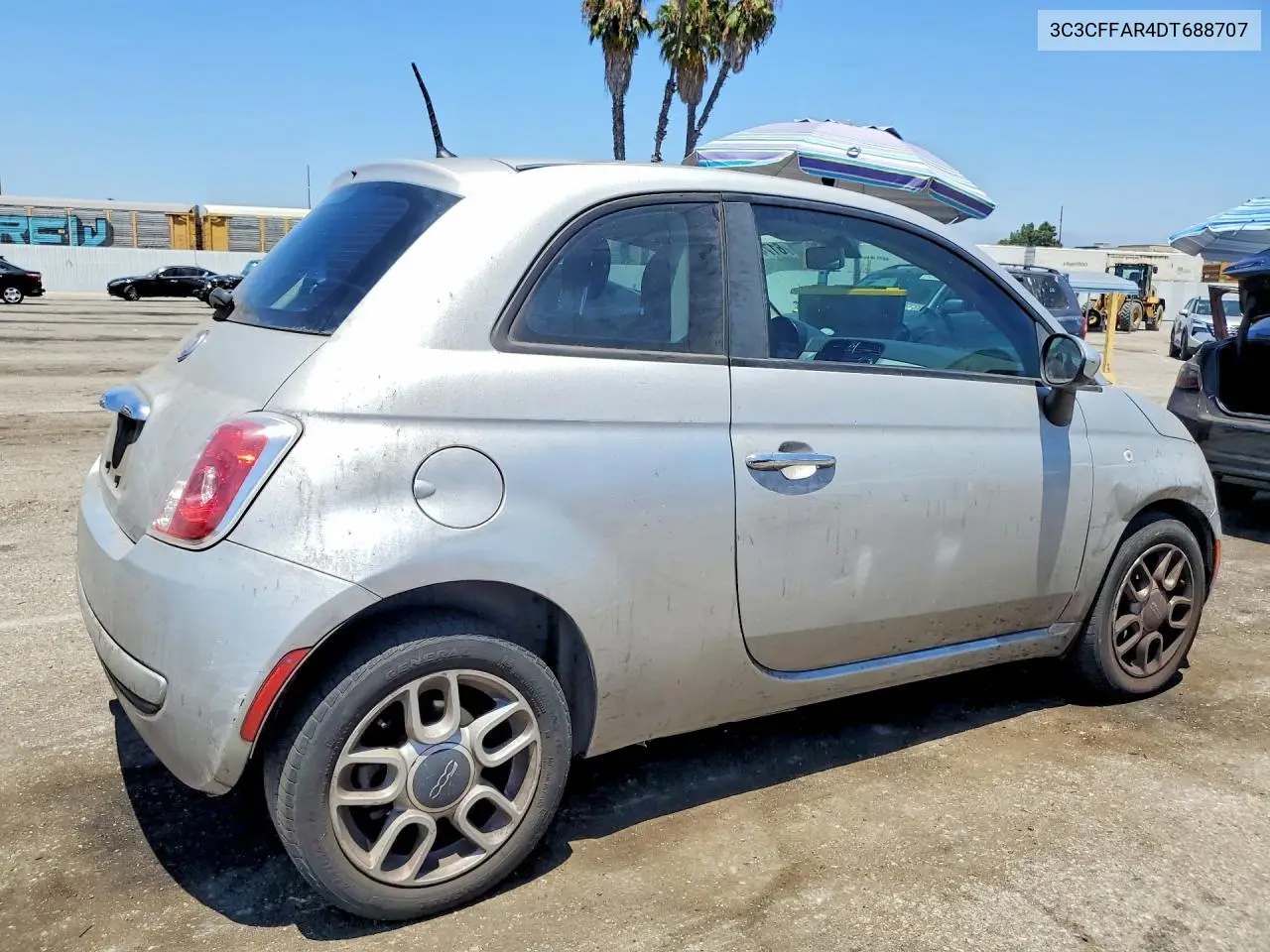 2013 Fiat 500 Pop VIN: 3C3CFFAR4DT688707 Lot: 61746816
