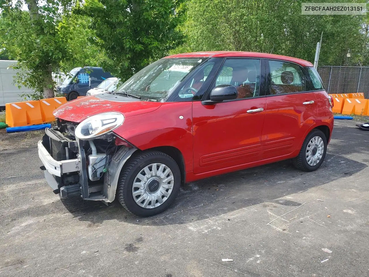 2014 Fiat 500L Pop VIN: ZFBCFAAH2EZ013151 Lot: 52347636