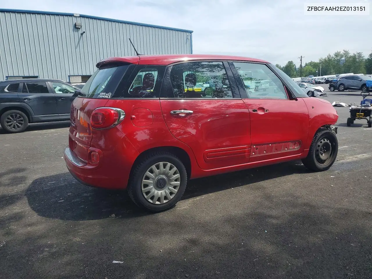 2014 Fiat 500L Pop VIN: ZFBCFAAH2EZ013151 Lot: 52347636