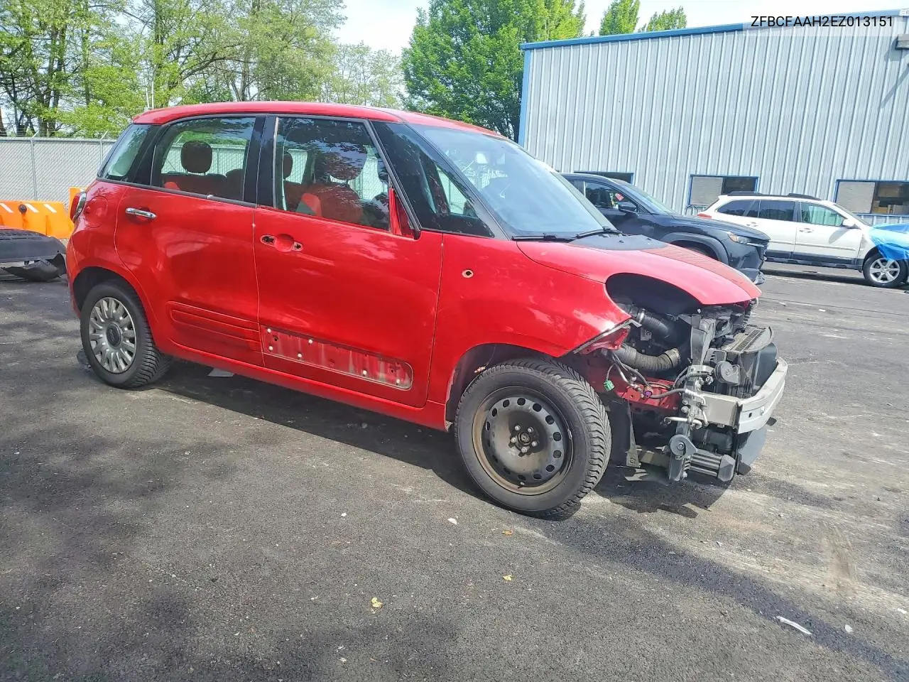 2014 Fiat 500L Pop VIN: ZFBCFAAH2EZ013151 Lot: 52347636