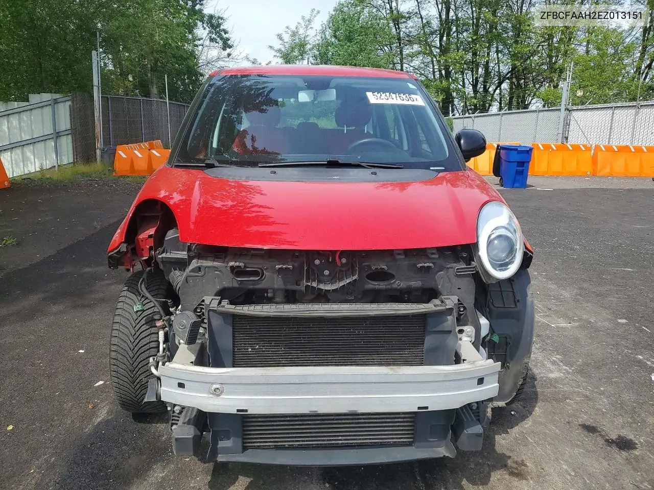 2014 Fiat 500L Pop VIN: ZFBCFAAH2EZ013151 Lot: 52347636