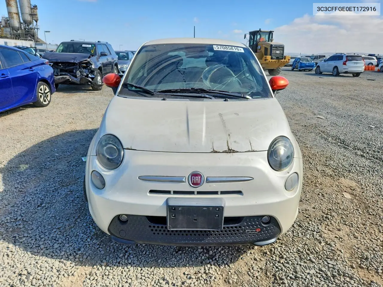 2014 Fiat 500 Electric VIN: 3C3CFFGE0ET172916 Lot: 57085816