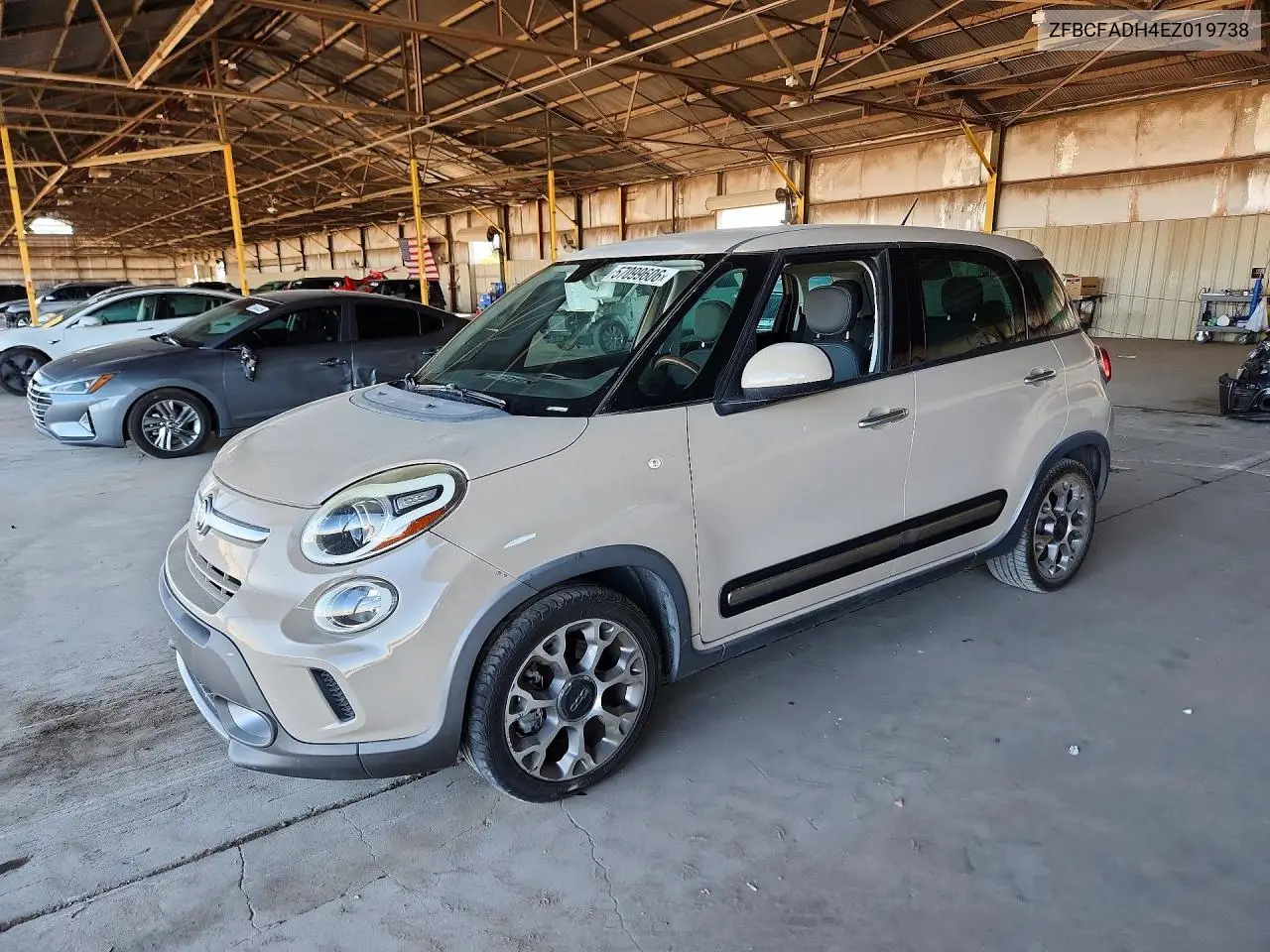 2014 Fiat 500L Trekking VIN: ZFBCFADH4EZ019738 Lot: 57099606