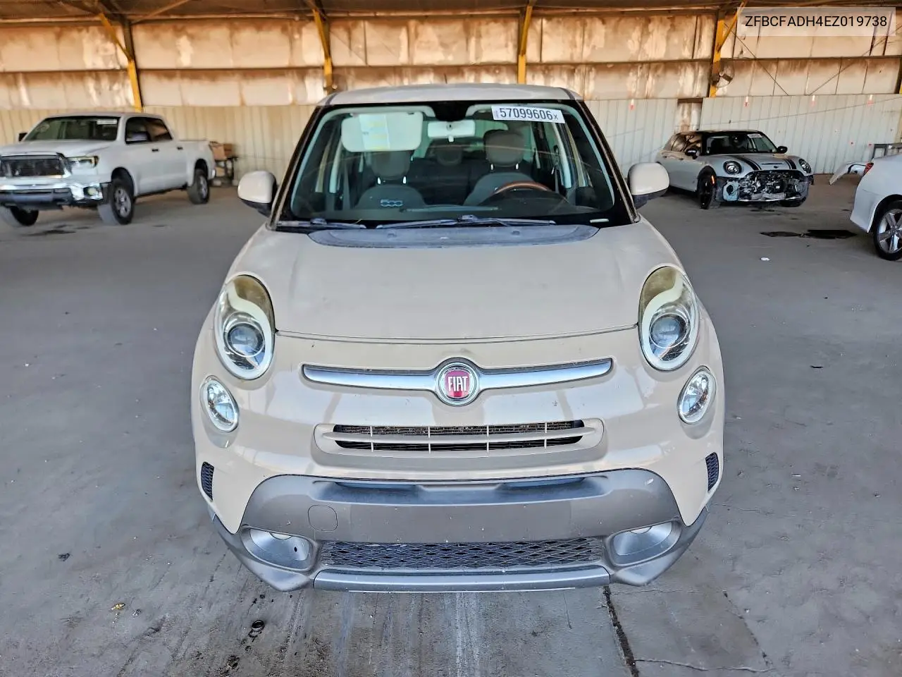 2014 Fiat 500L Trekking VIN: ZFBCFADH4EZ019738 Lot: 57099606