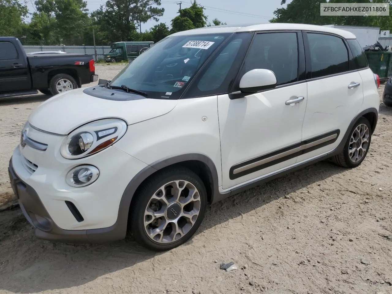 2014 Fiat 500L Trekking VIN: ZFBCFADHXEZ011806 Lot: 57388714