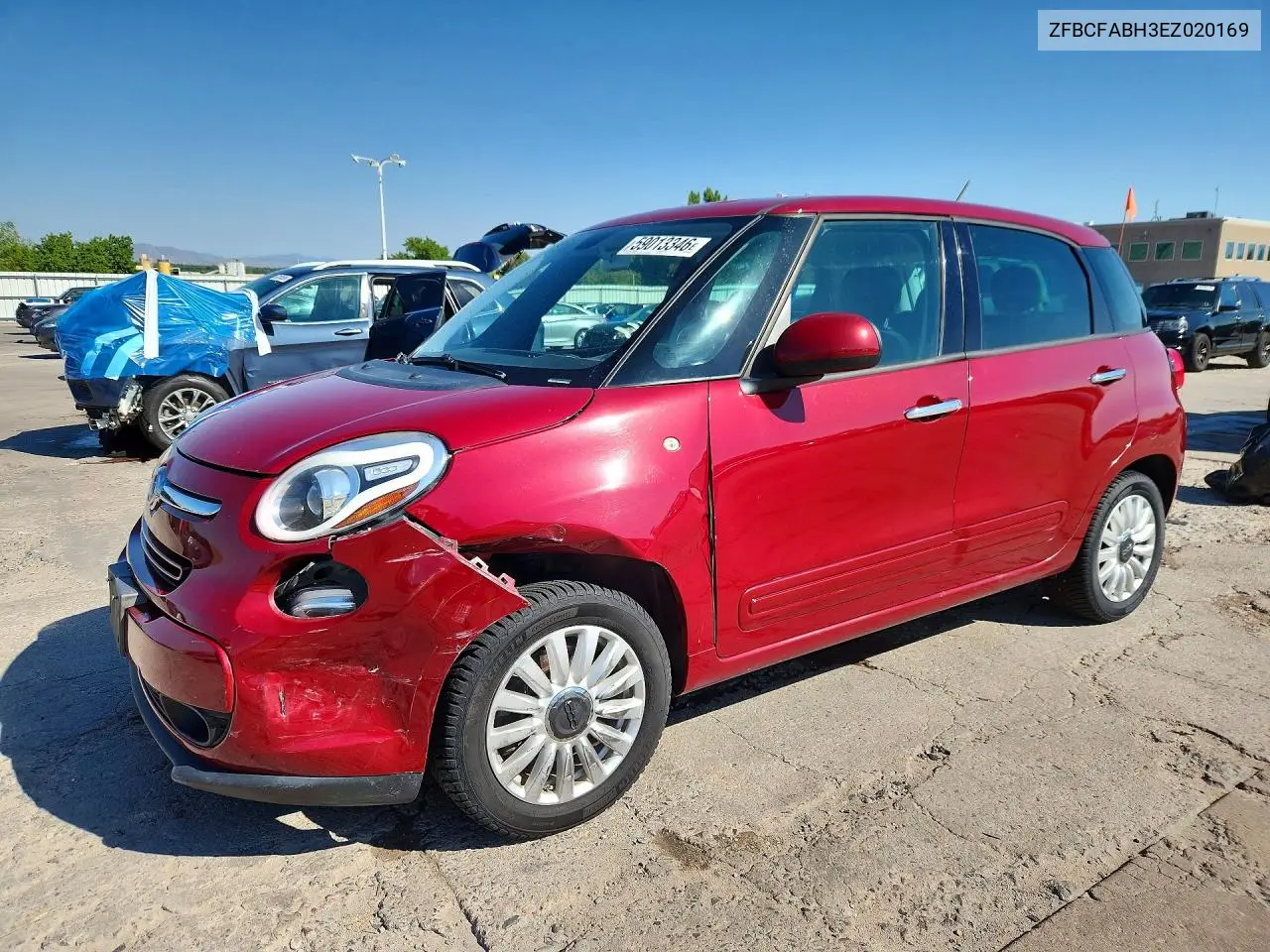 2014 Fiat 500L Easy VIN: ZFBCFABH3EZ020169 Lot: 59013346