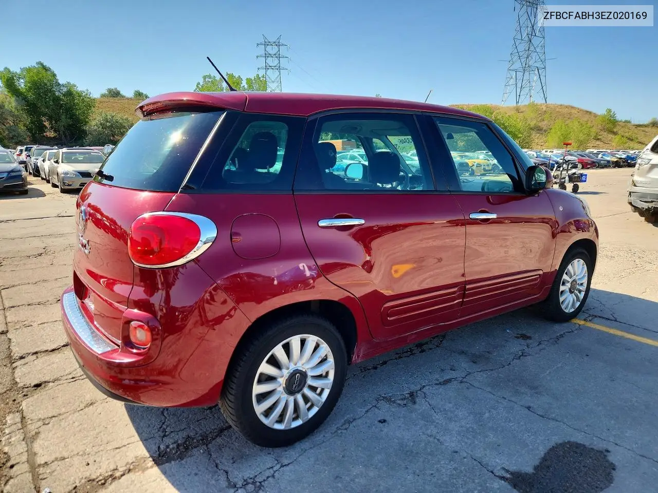2014 Fiat 500L Easy VIN: ZFBCFABH3EZ020169 Lot: 59013346