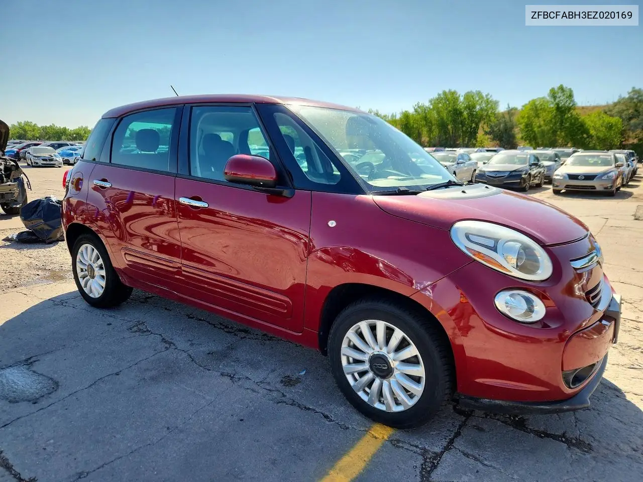 2014 Fiat 500L Easy VIN: ZFBCFABH3EZ020169 Lot: 59013346