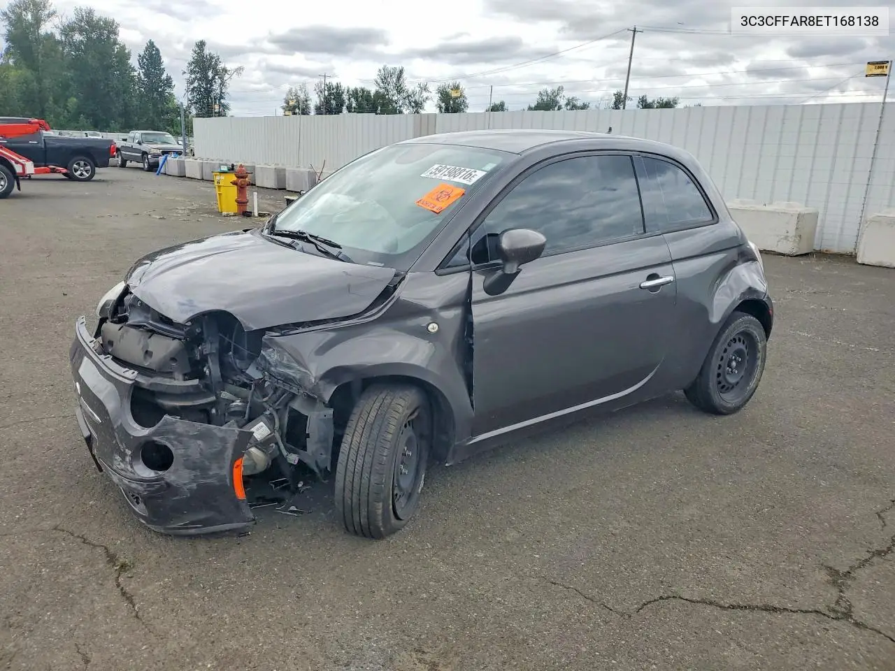 2014 Fiat 500 Pop VIN: 3C3CFFAR8ET168138 Lot: 59198816