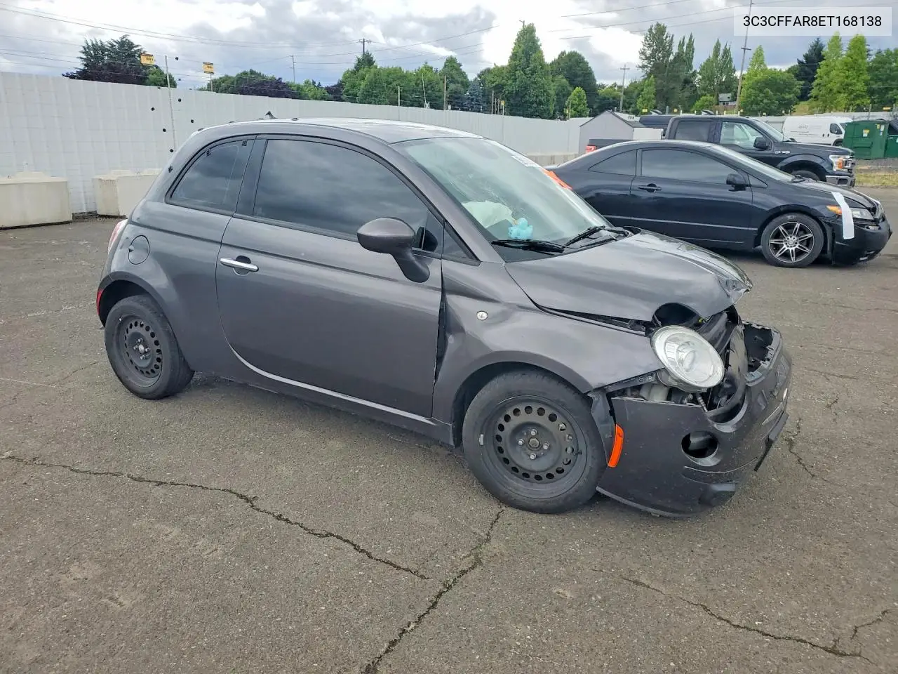 2014 Fiat 500 Pop VIN: 3C3CFFAR8ET168138 Lot: 59198816