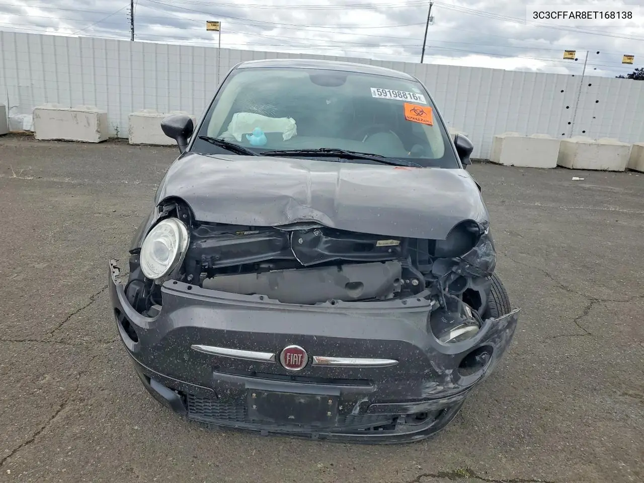 2014 Fiat 500 Pop VIN: 3C3CFFAR8ET168138 Lot: 59198816