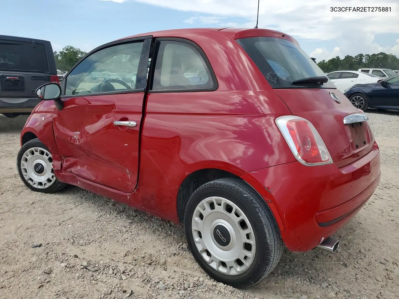 2014 Fiat 500 Pop VIN: 3C3CFFAR2ET275881 Lot: 59645036