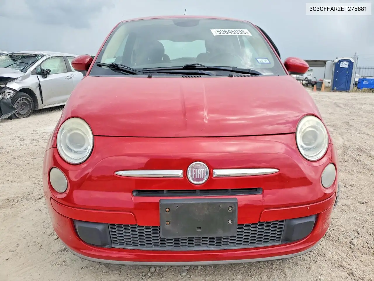 2014 Fiat 500 Pop VIN: 3C3CFFAR2ET275881 Lot: 59645036