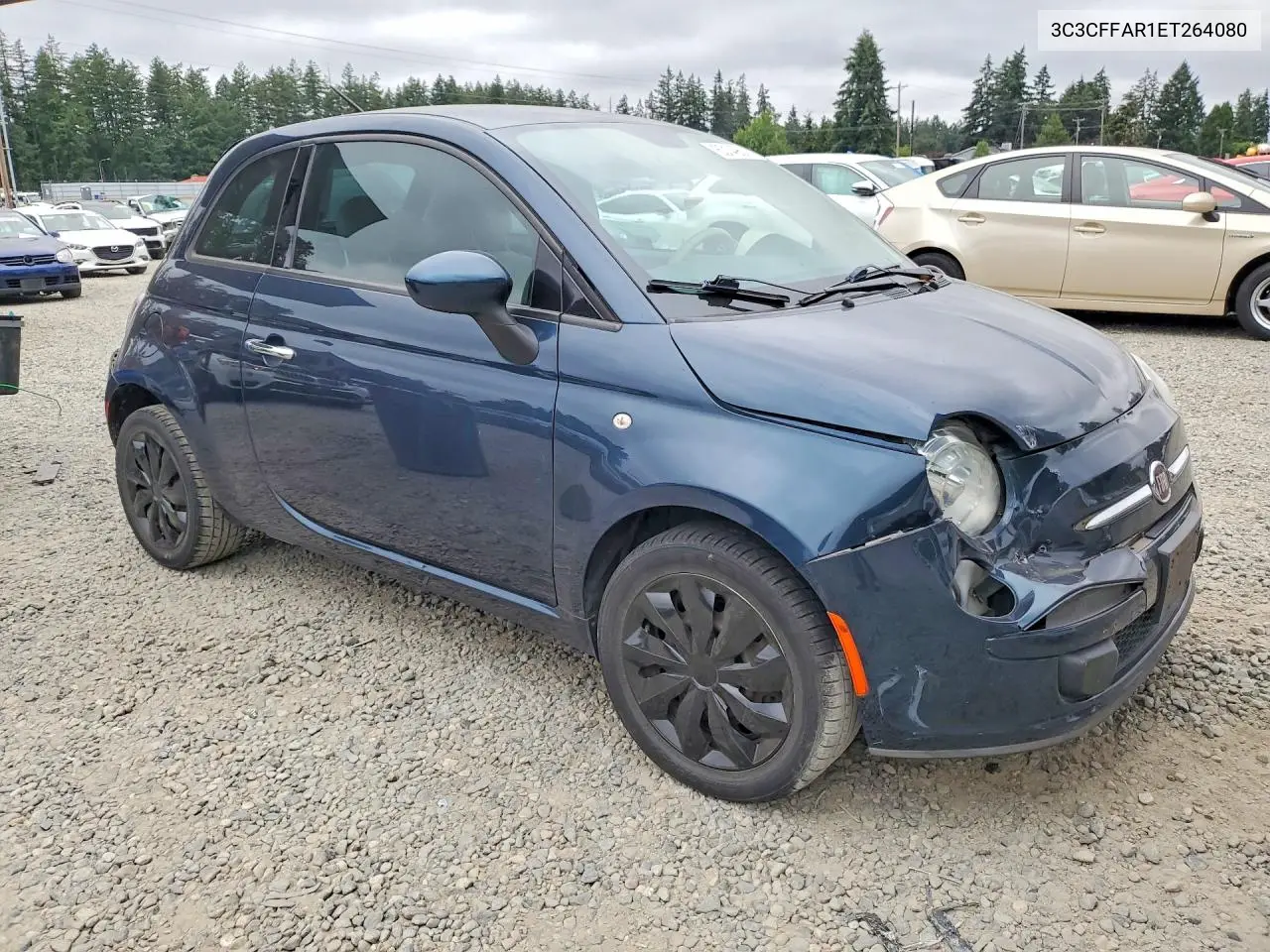 2014 Fiat 500 Pop VIN: 3C3CFFAR1ET264080 Lot: 60149516