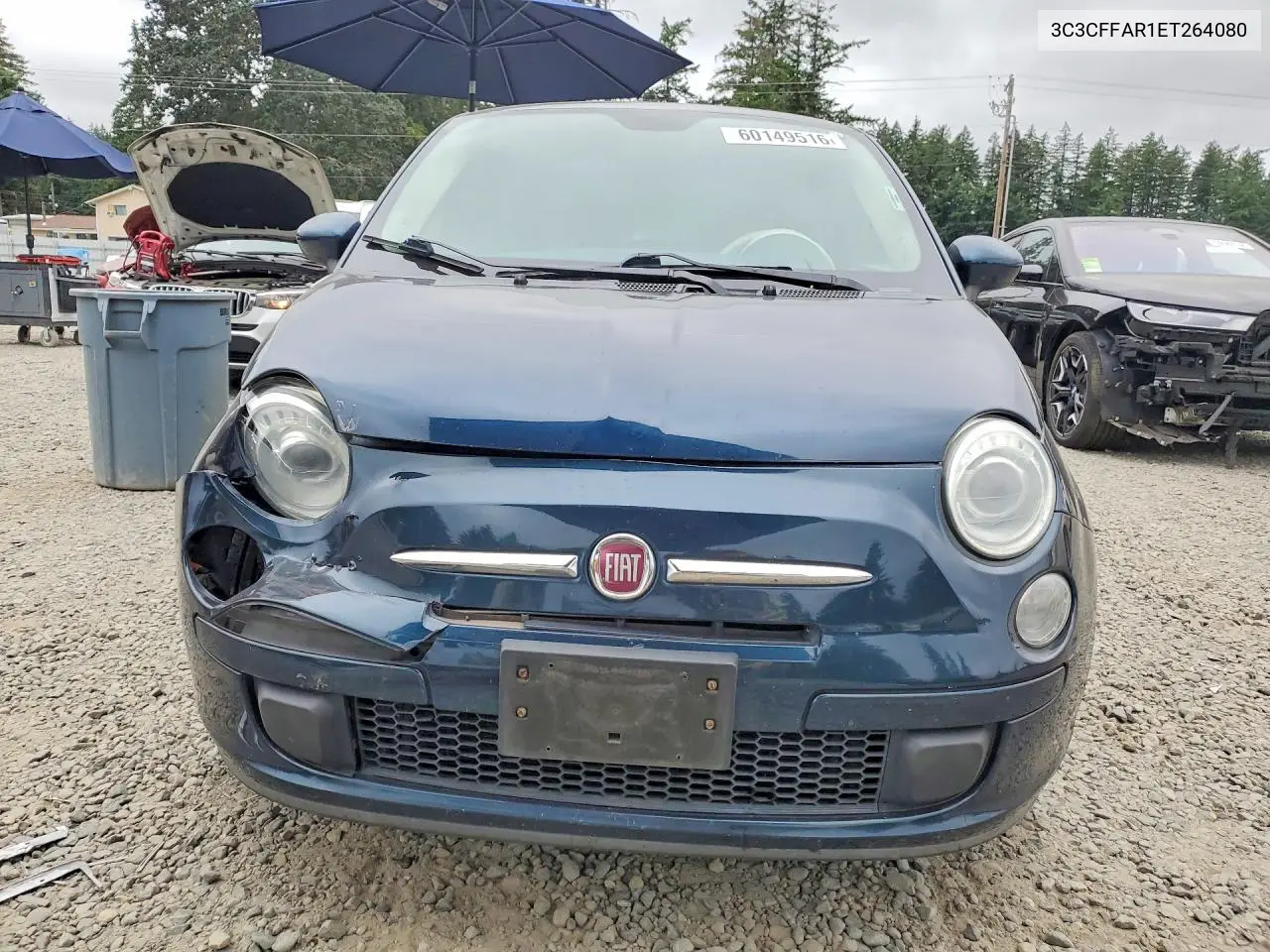 2014 Fiat 500 Pop VIN: 3C3CFFAR1ET264080 Lot: 60149516