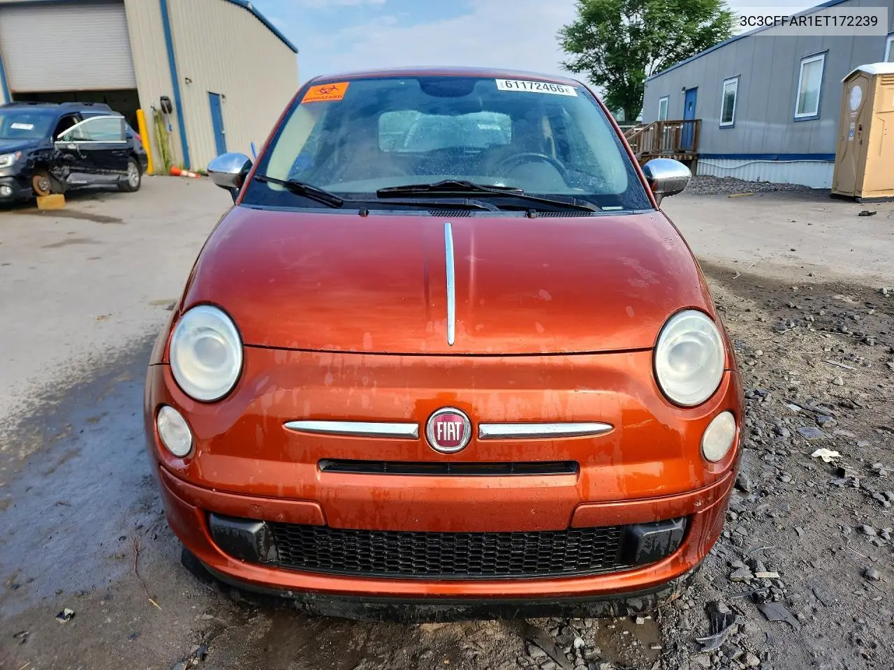 2014 Fiat 500 Pop VIN: 3C3CFFAR1ET172239 Lot: 61172466