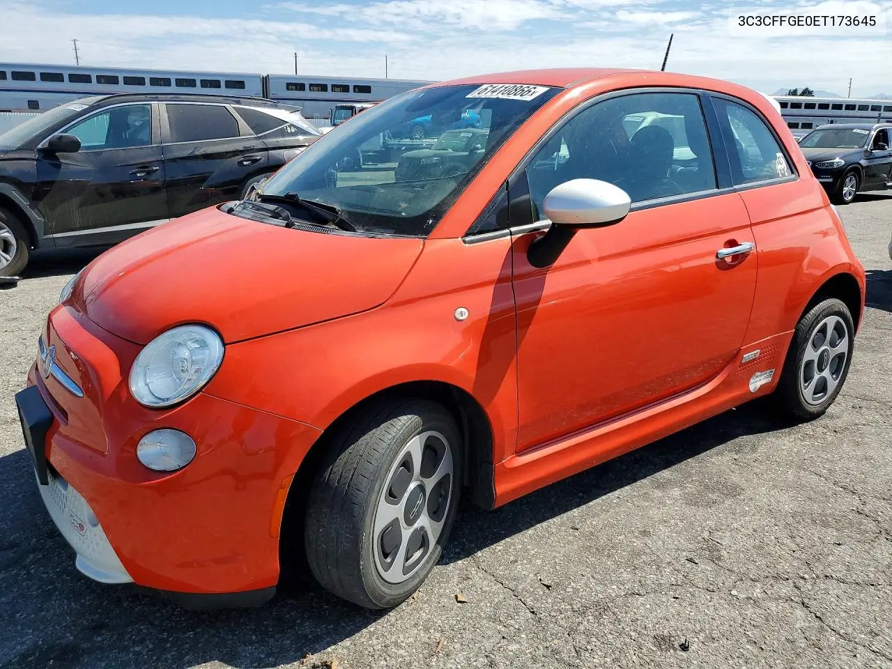 2014 Fiat 500 Electric VIN: 3C3CFFGE0ET173645 Lot: 61410866