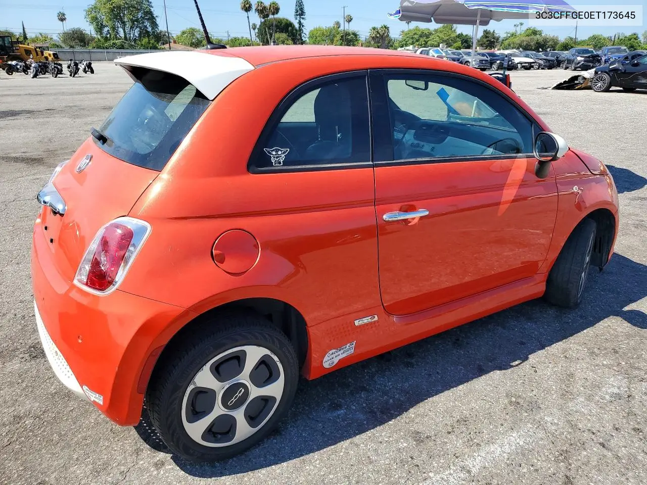 2014 Fiat 500 Electric VIN: 3C3CFFGE0ET173645 Lot: 61410866