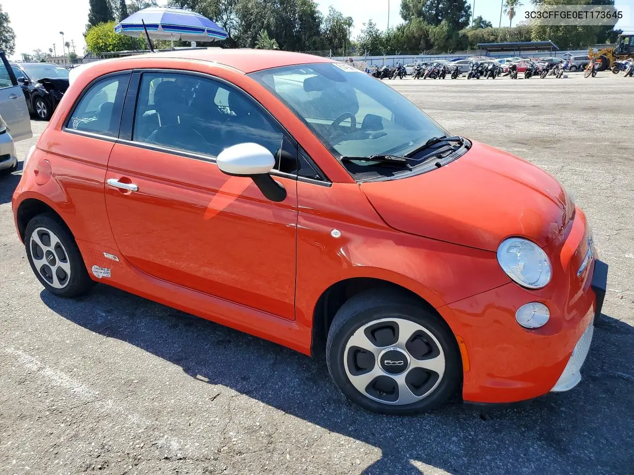 2014 Fiat 500 Electric VIN: 3C3CFFGE0ET173645 Lot: 61410866