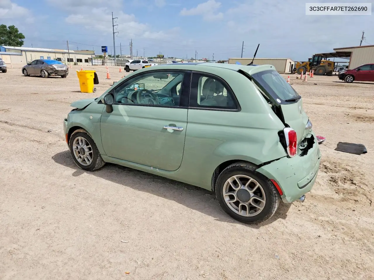 2014 Fiat 500 Pop VIN: 3C3CFFAR7ET262690 Lot: 61534106