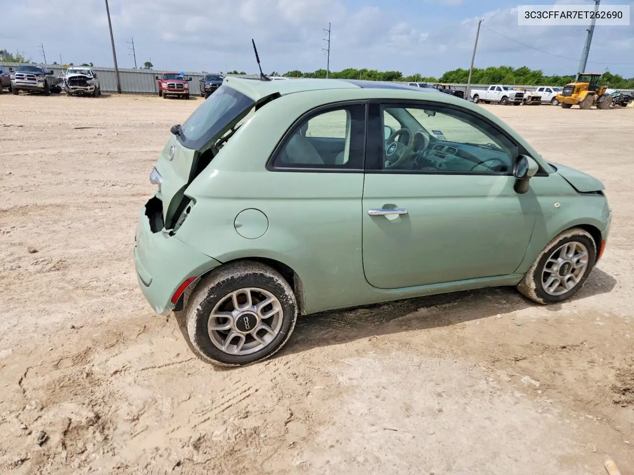 2014 Fiat 500 Pop VIN: 3C3CFFAR7ET262690 Lot: 61534106