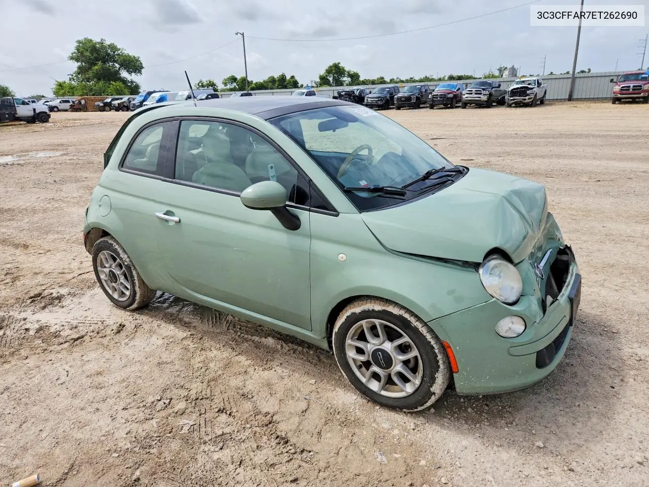 2014 Fiat 500 Pop VIN: 3C3CFFAR7ET262690 Lot: 61534106