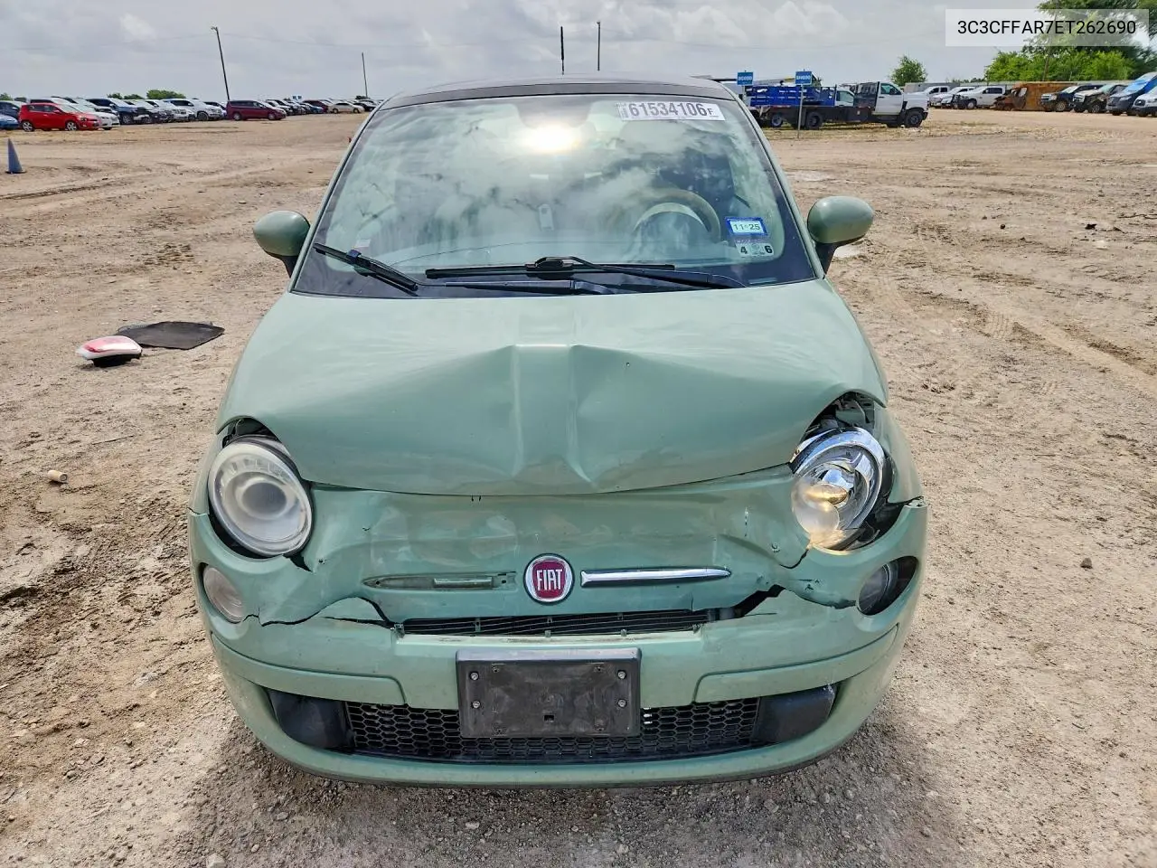 2014 Fiat 500 Pop VIN: 3C3CFFAR7ET262690 Lot: 61534106