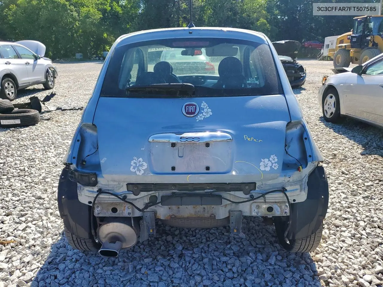 2015 Fiat 500 Pop VIN: 3C3CFFAR7FT507585 Lot: 55417516