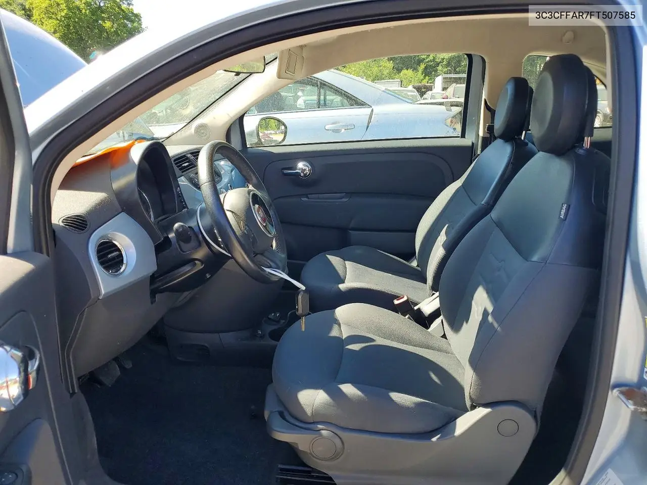 2015 Fiat 500 Pop VIN: 3C3CFFAR7FT507585 Lot: 55417516